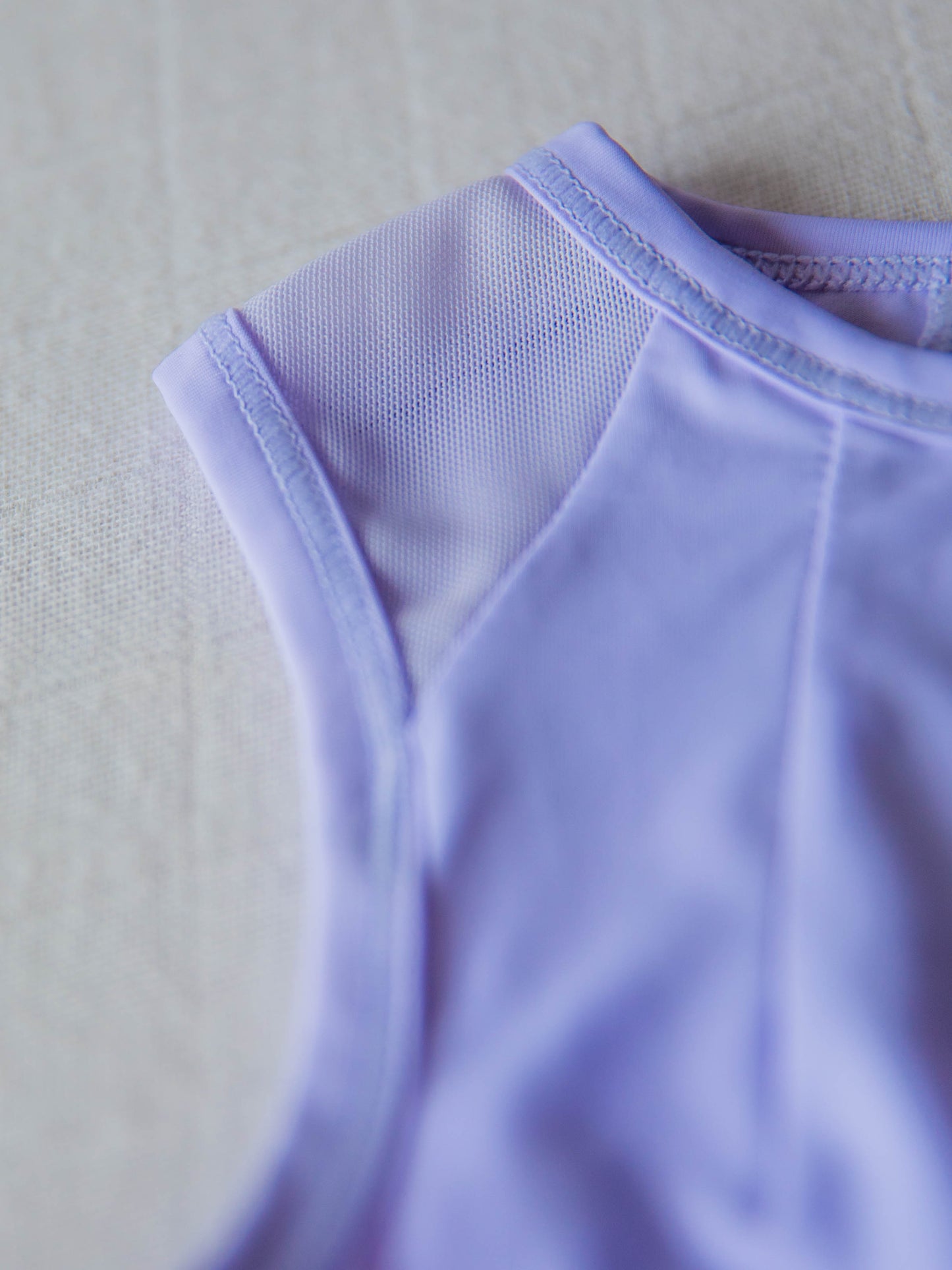 Pleated Tank Top - Purple Aura