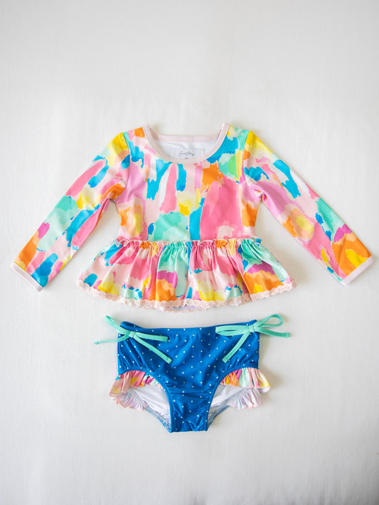 Micah Rash Guard - Rainbow Splash