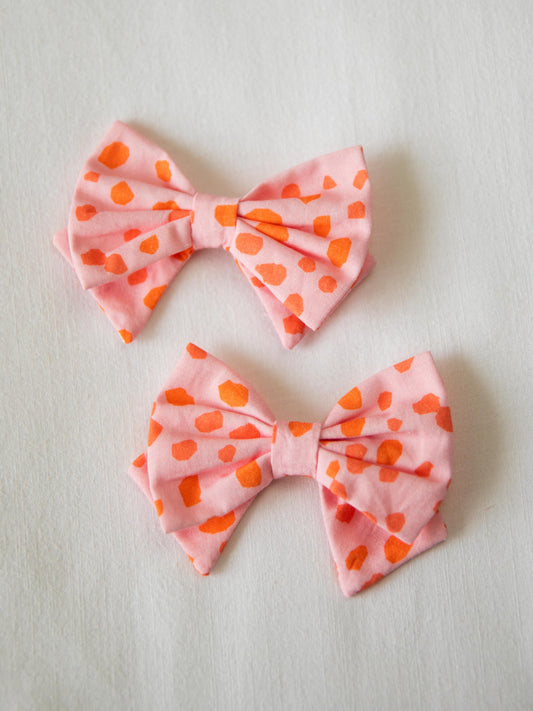 Bow Set Duo - Confetti Cheetah