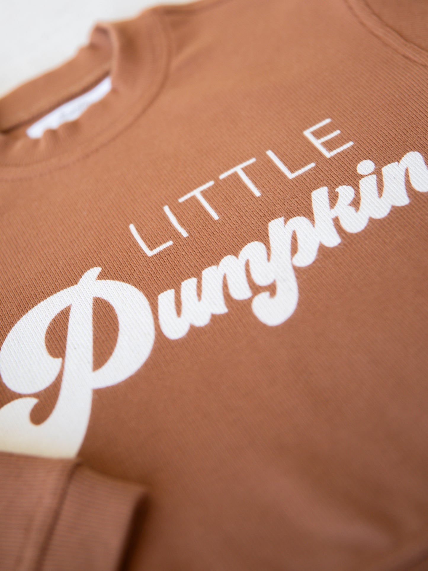 Ribbed Sweatshirt - Little Pumpkin Cocoa