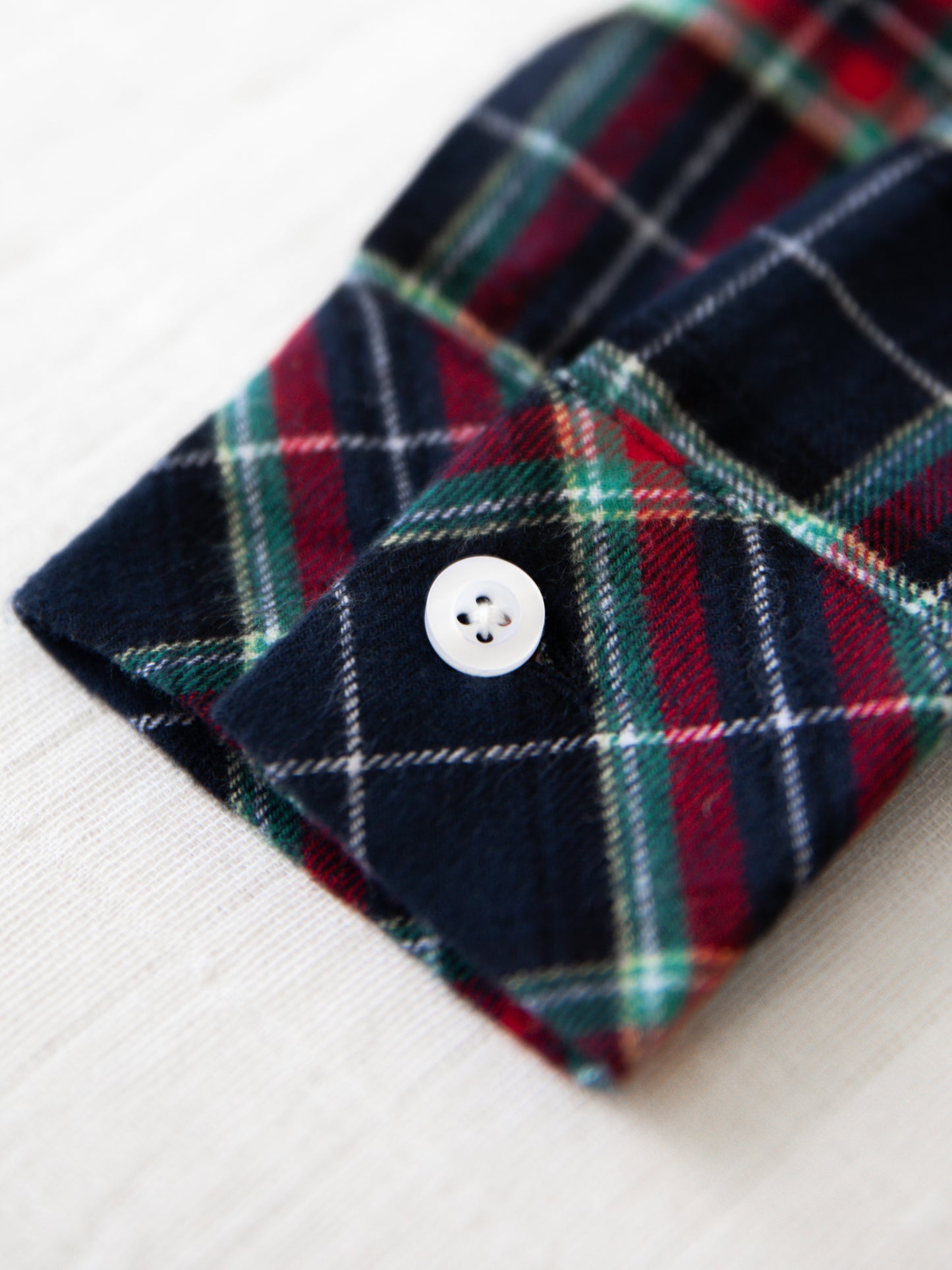 Boy's Button Up Shirt - Navy Midnight Plaid