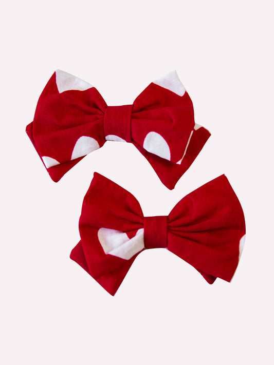 Bow Set Duo - Heartbreaker in Red