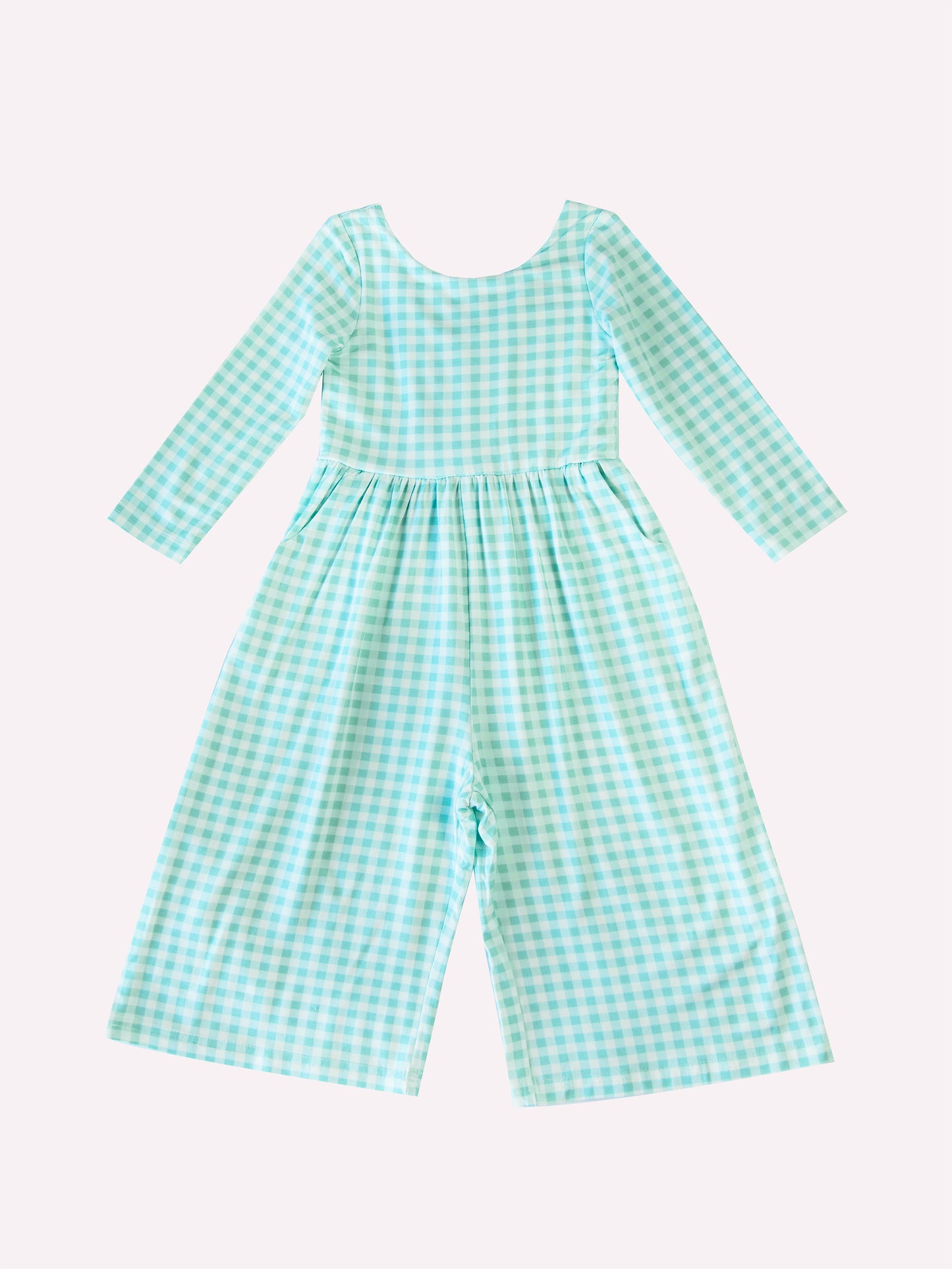 Leggy Romper - Minty Gingham