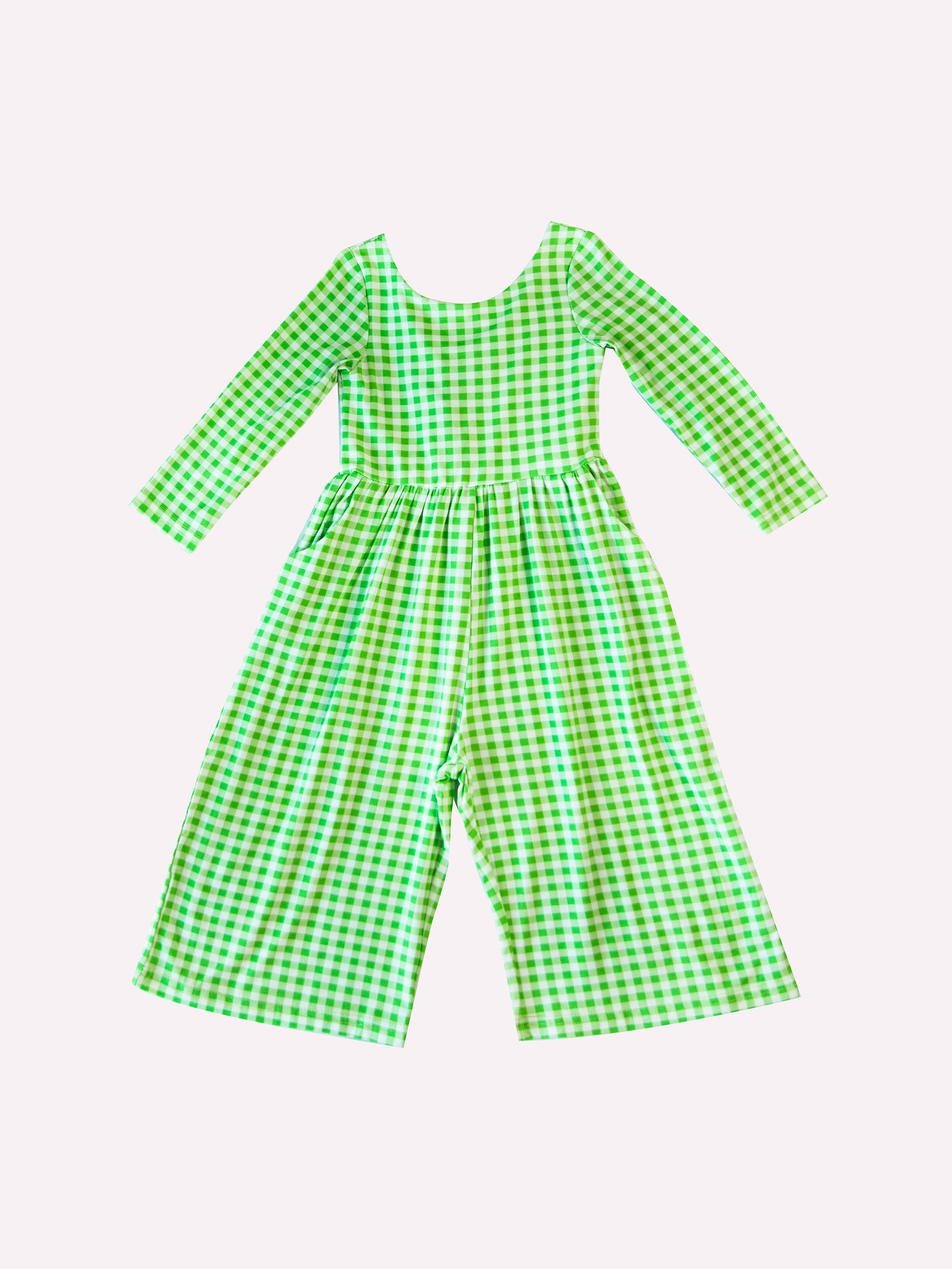 Leggy Romper - Lemon Lime Check