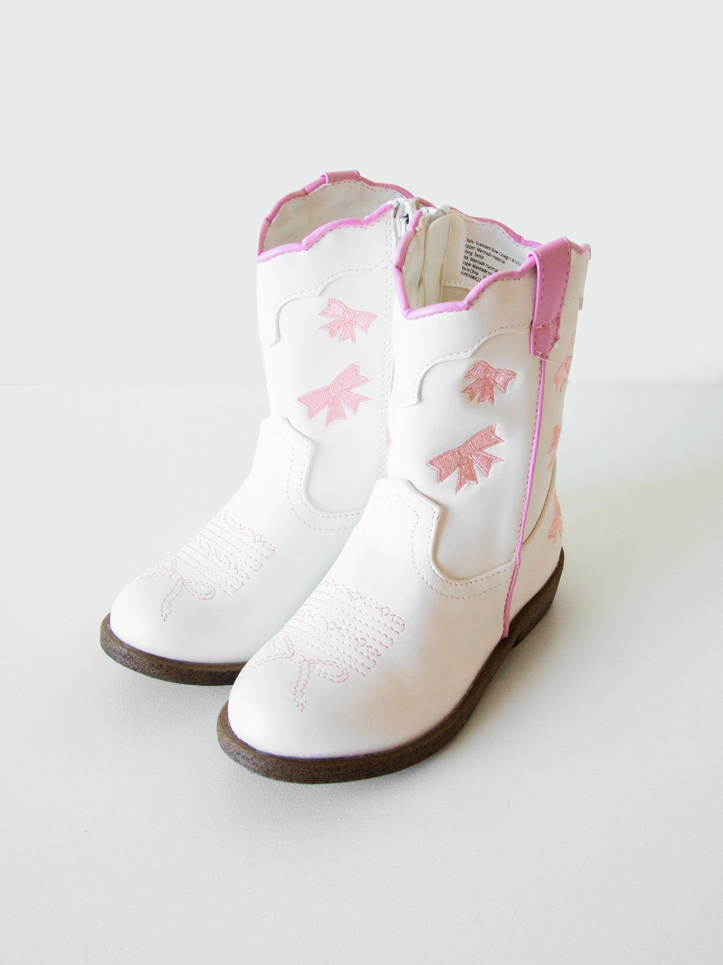 Cowgirl Boots - Pink Bows