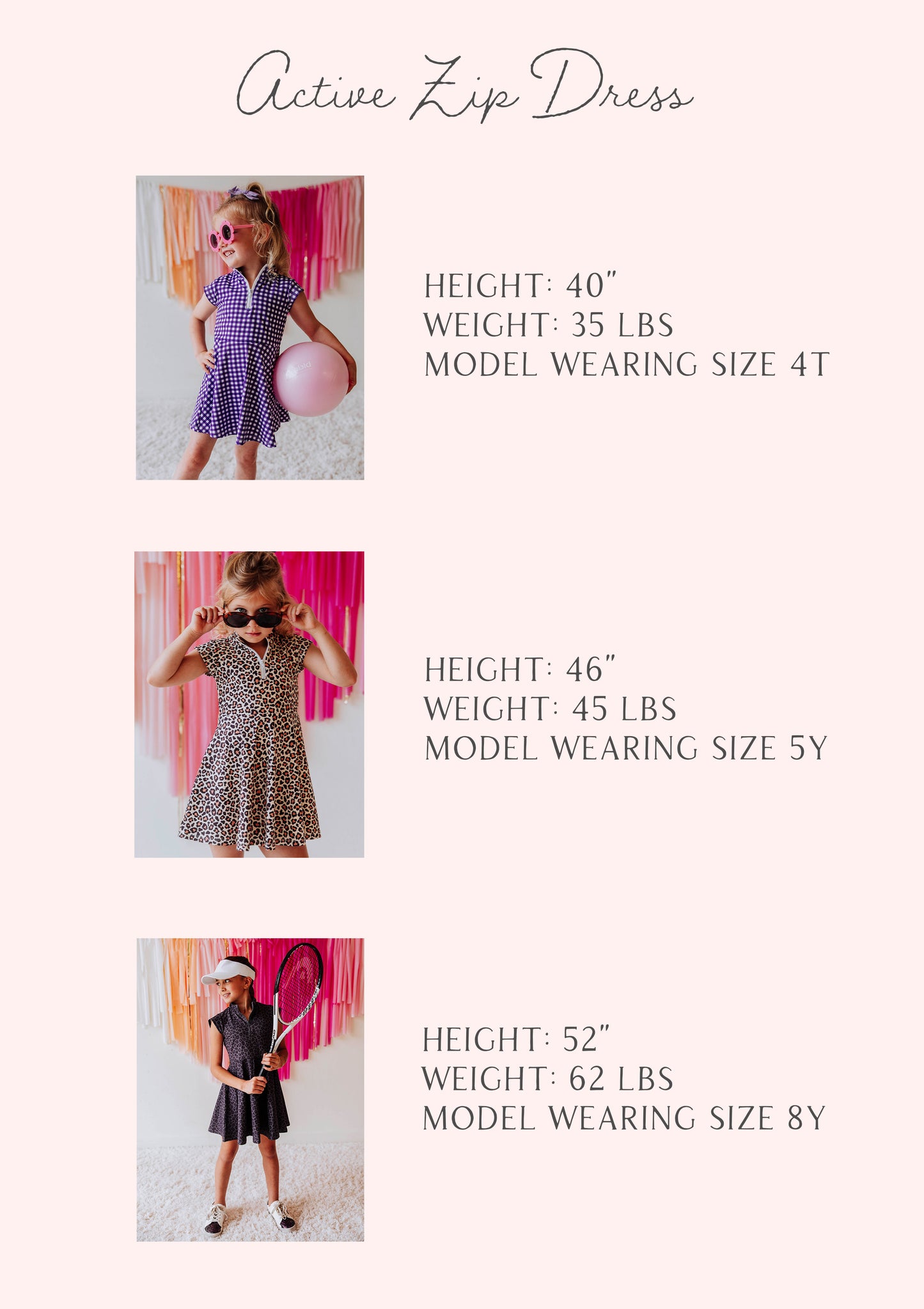Active Zip Dress - Purple Gingham
