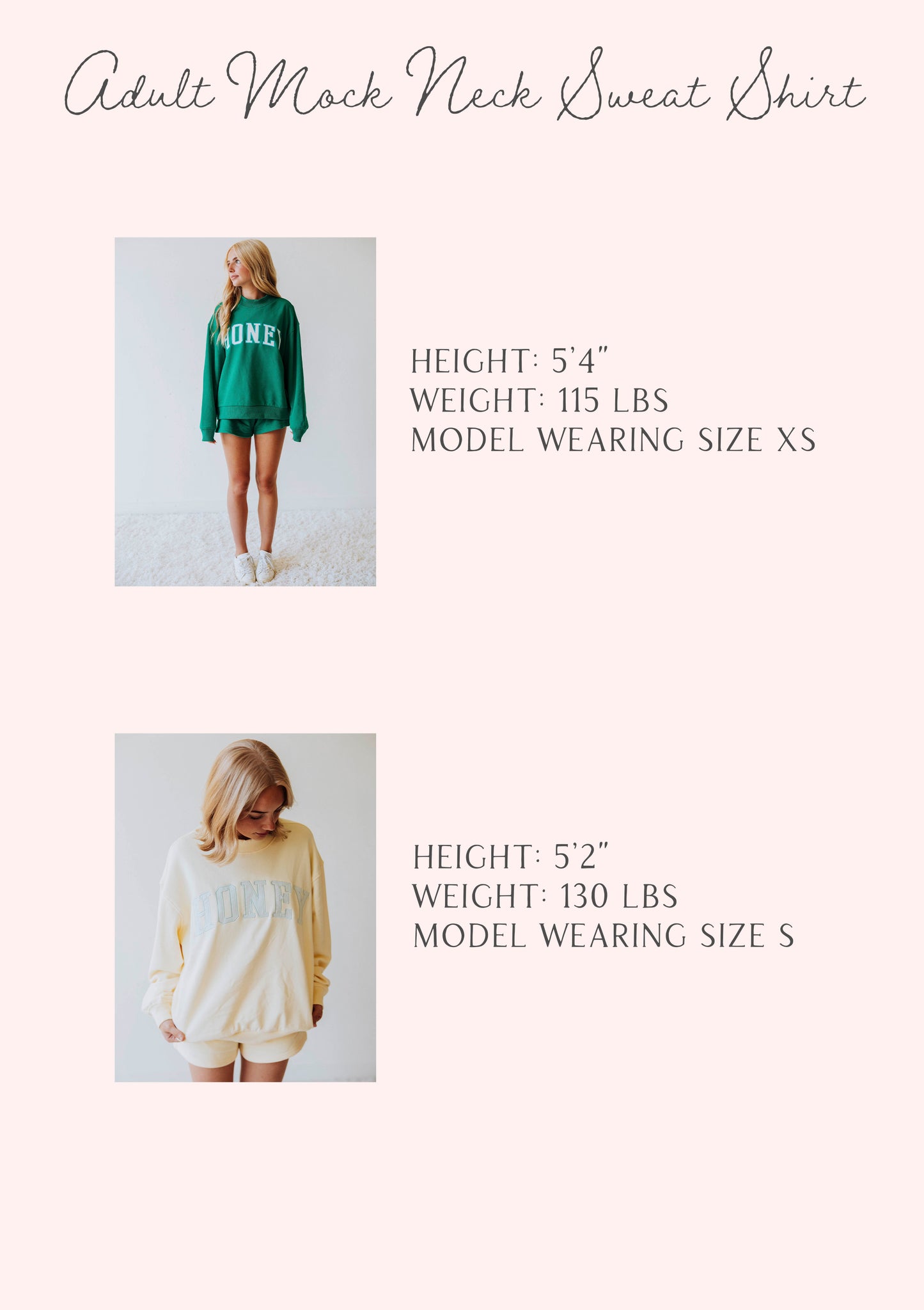 Adult Mock Neck Sweat Set - Honey on Navy
