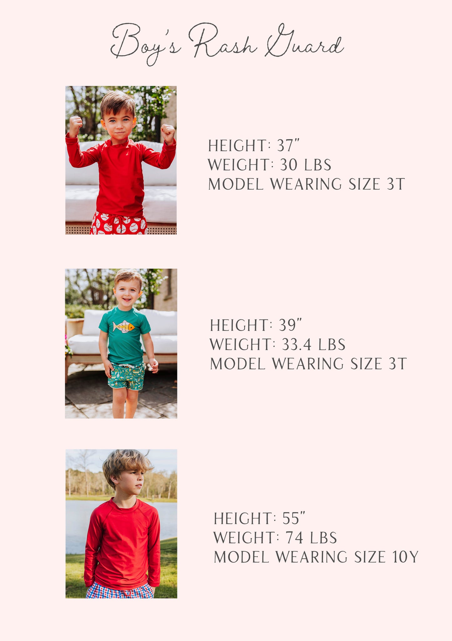 Boy's Rash Guard - USA Red