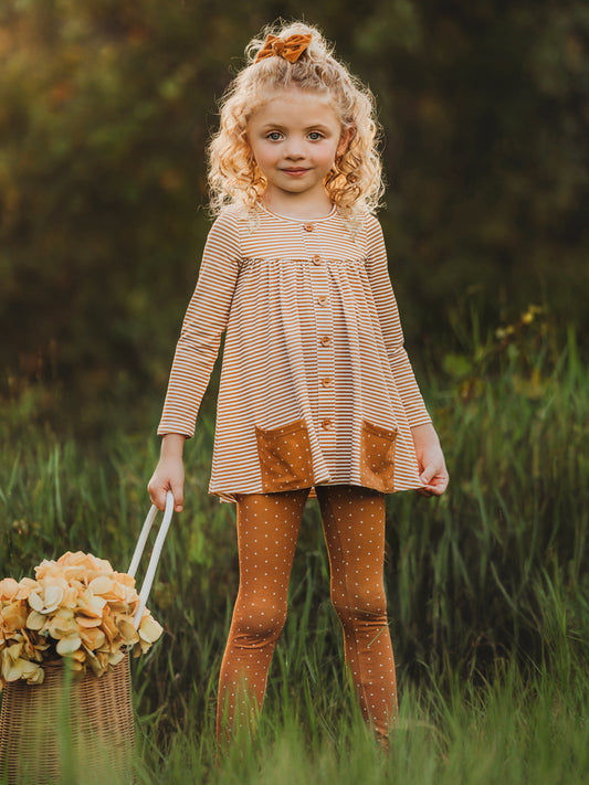 Out to Play Set - Golden Honey Stripes