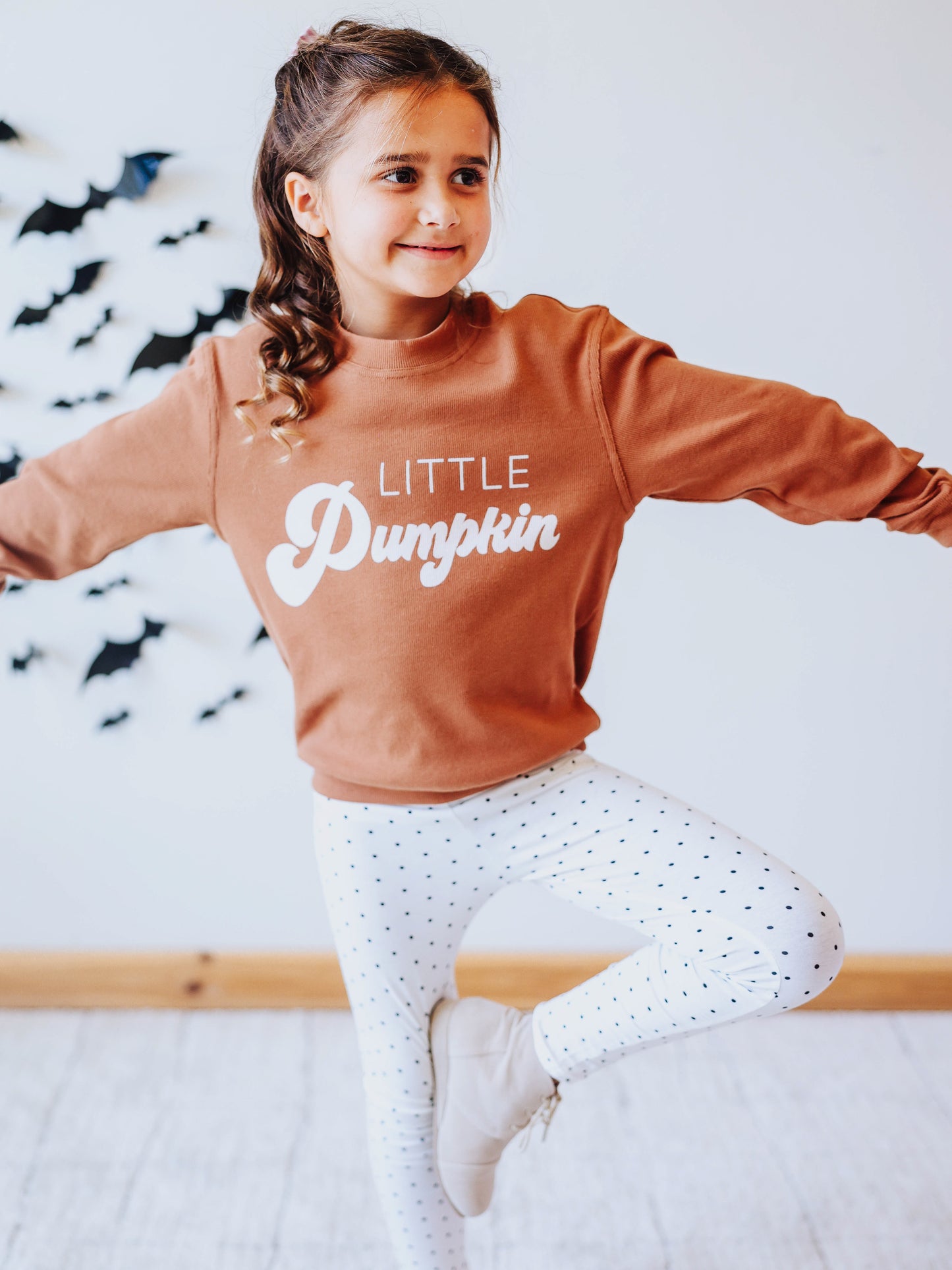 Ribbed Sweatshirt - Little Pumpkin Cocoa