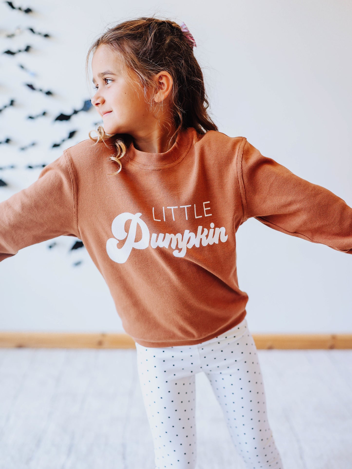 Ribbed Sweatshirt - Little Pumpkin Cocoa