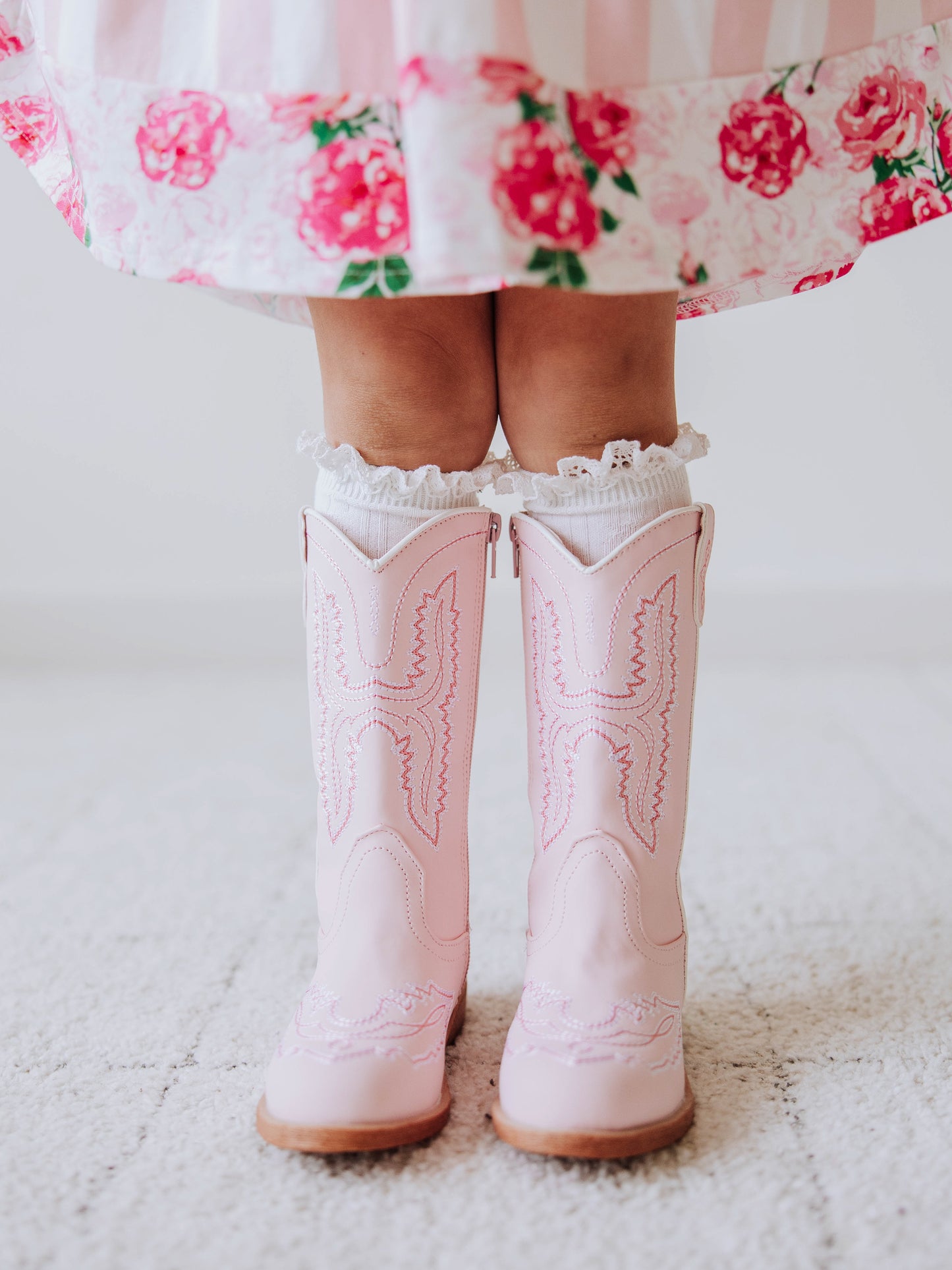 Tall Cowgirl Boots - Giddy Up Pink