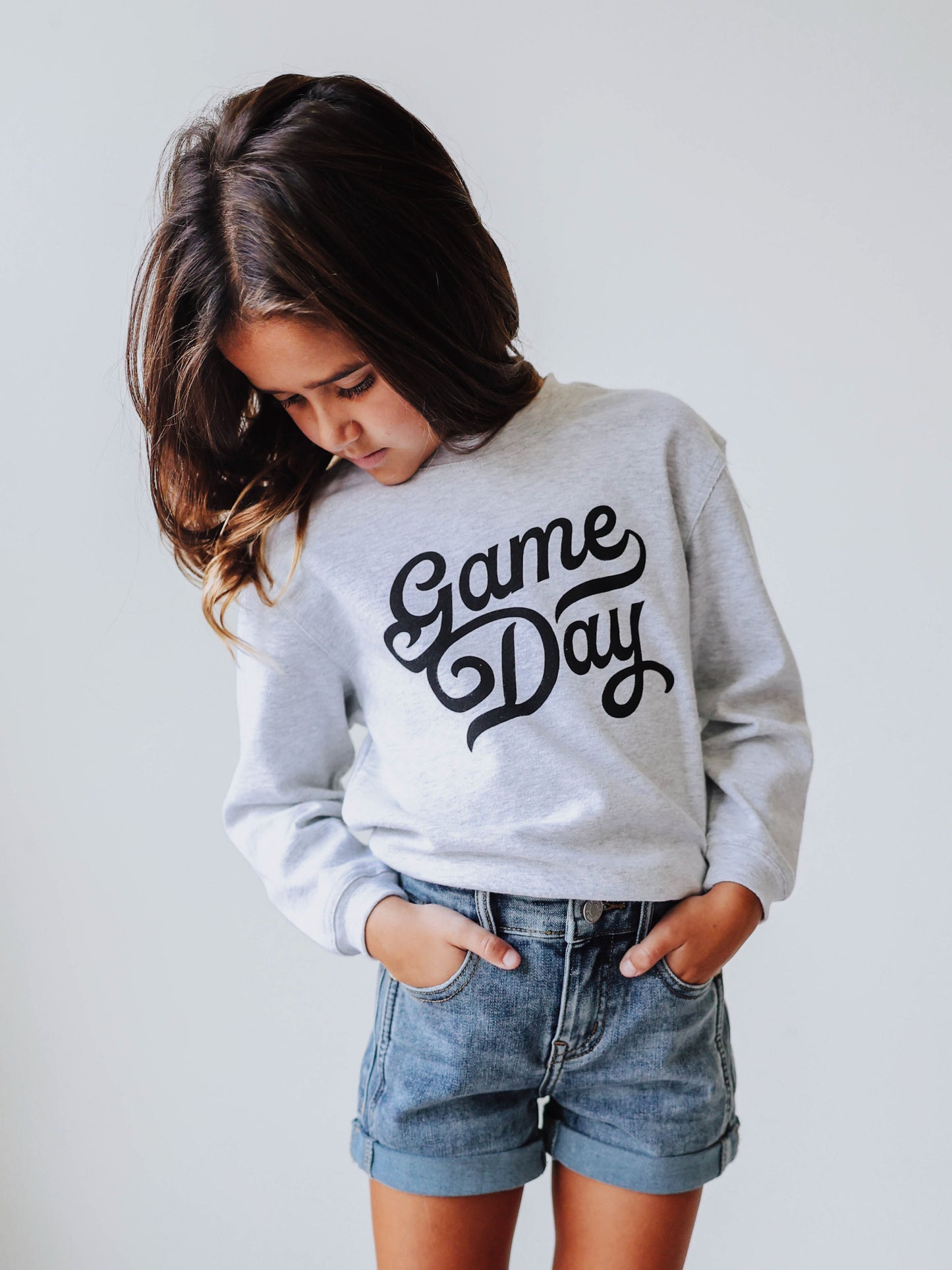 Warm Knit Sweatshirt - Game Day Gray