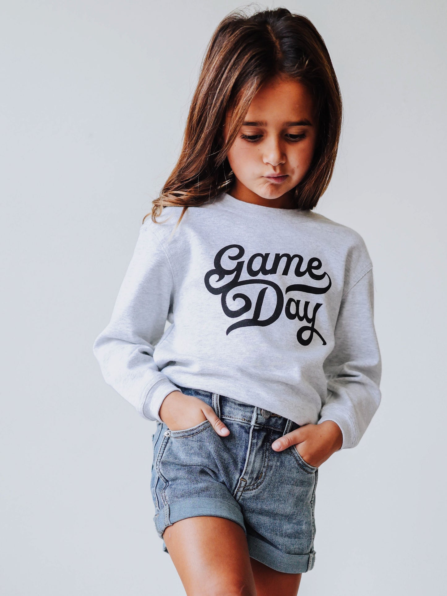 Warm Knit Sweatshirt - Game Day Gray