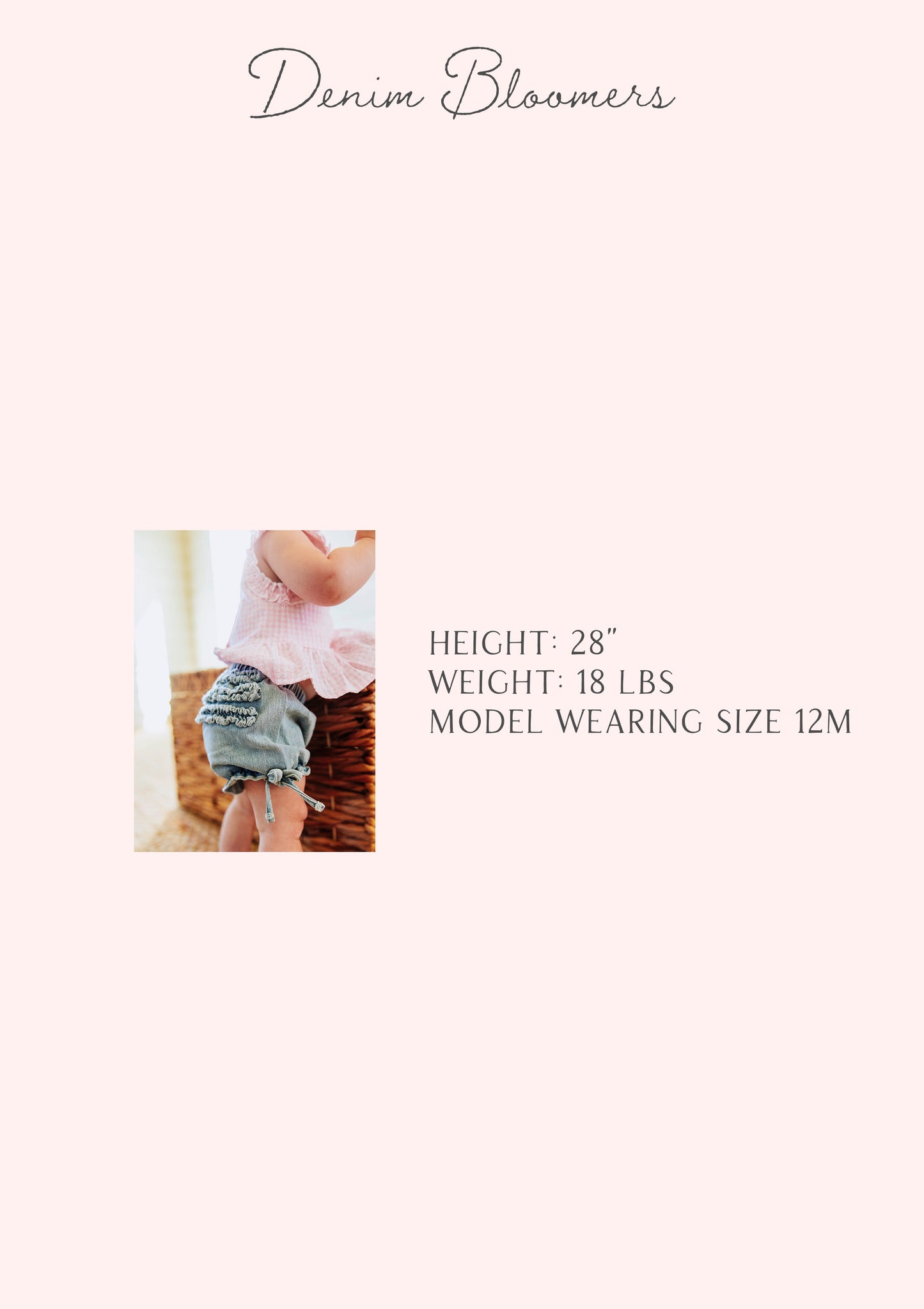 Denim Bloomers - Vintage Wash