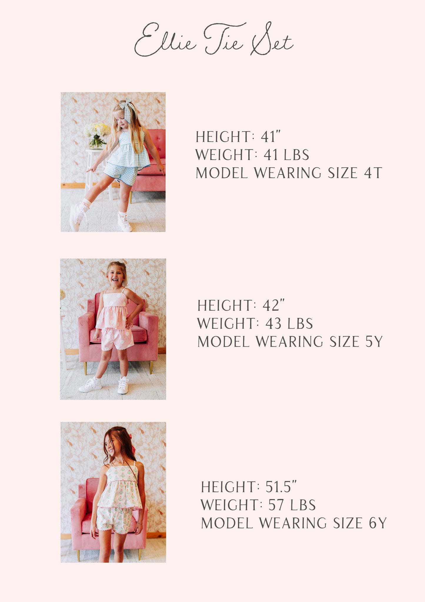 Ellie Tie Set - Pink Polka Dot