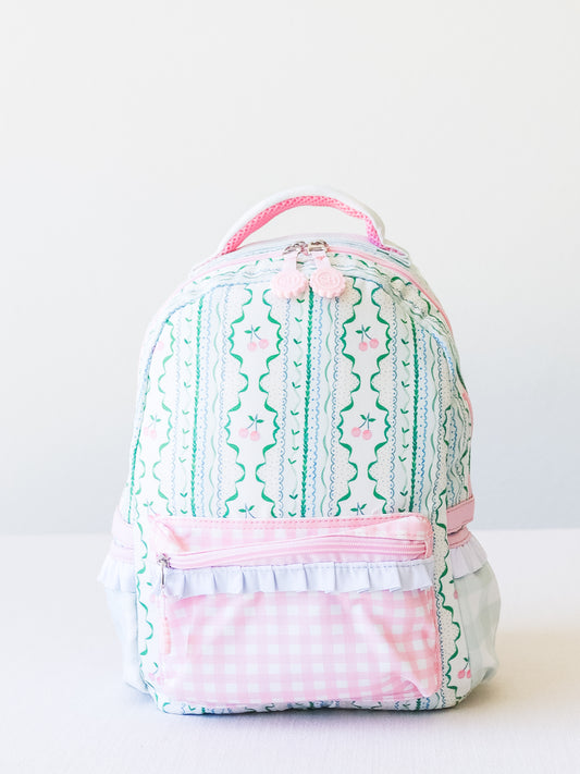 Ridley Backpack - Cherry Gingham