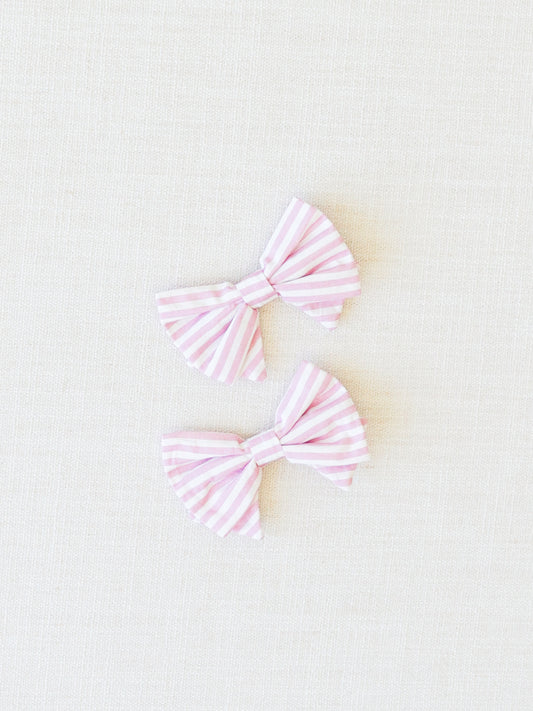 Bow Set Duo - Purple Magik Stripe