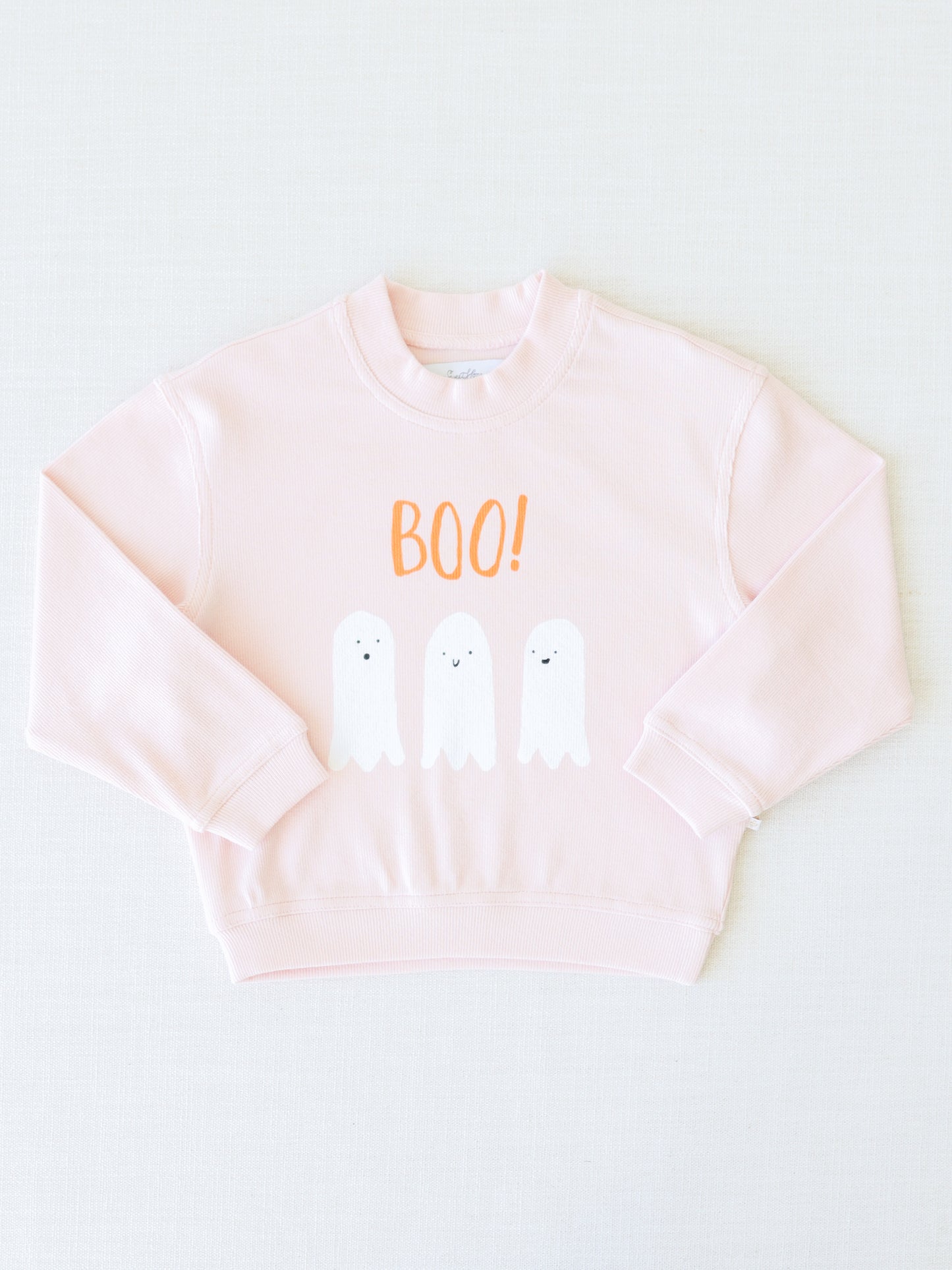 Ribbed Sweatshirt - Boo!