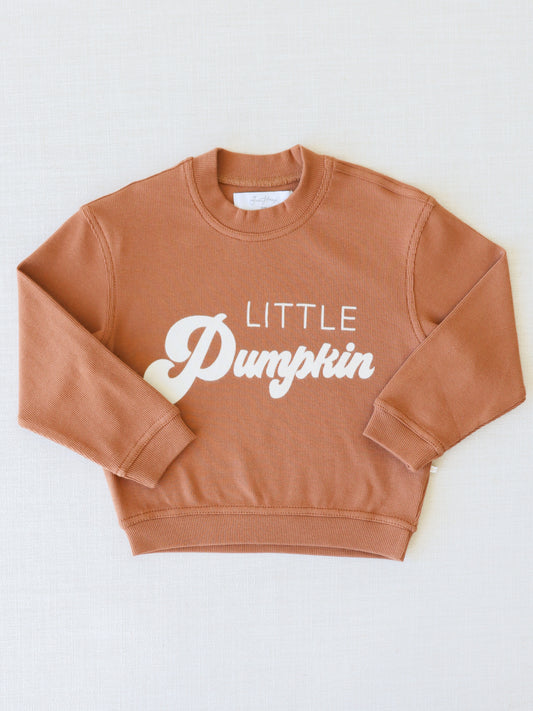 Ribbed Sweatshirt - Little Pumpkin Cocoa