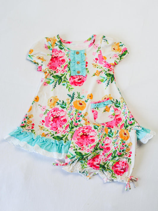 Everyday Play Dress - Spring Zinnias