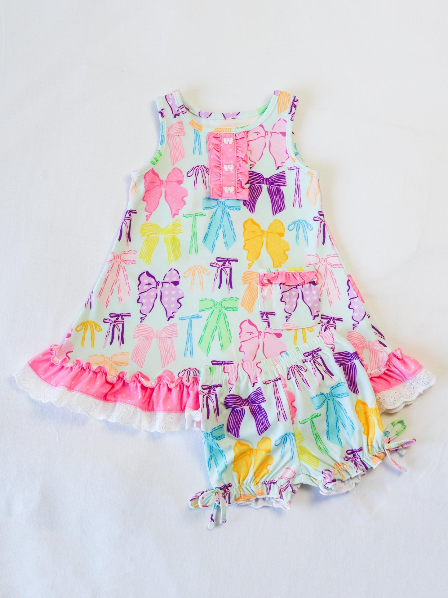 Everyday Play Dress - Vibrant Bows