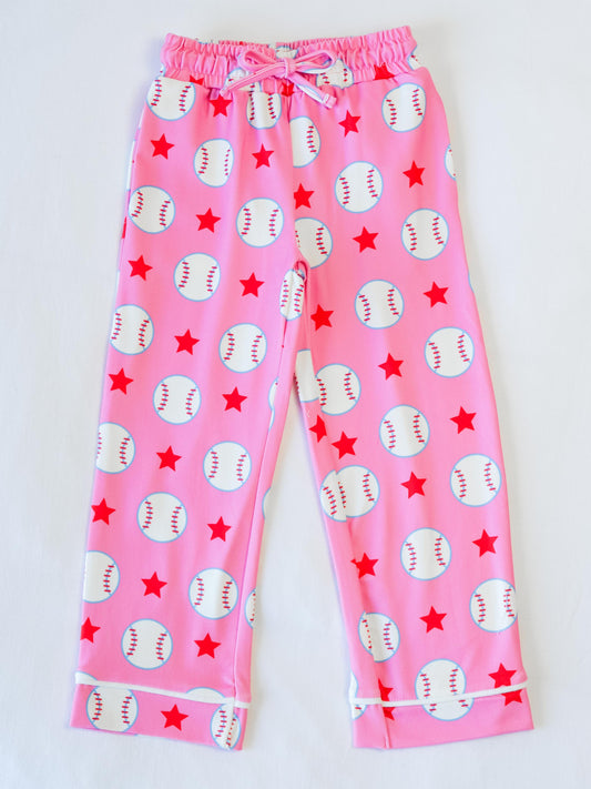 Kid's Everyday Pants - Allstar Baseball Pink