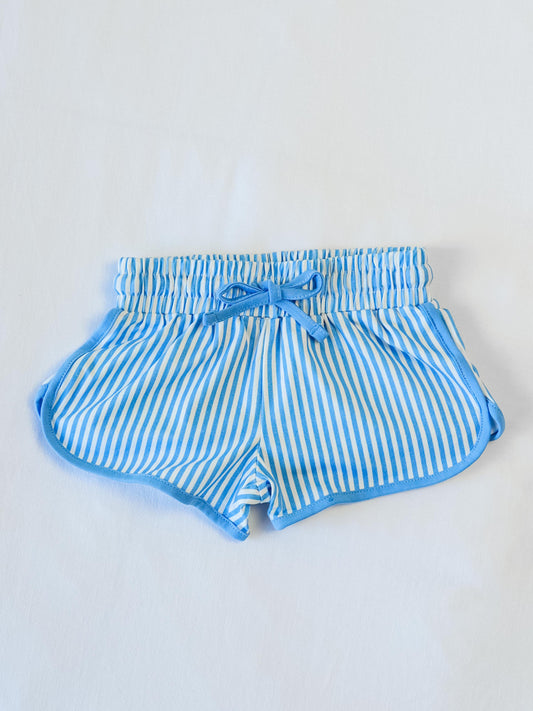 Athletic Shorts - Blue Stripe