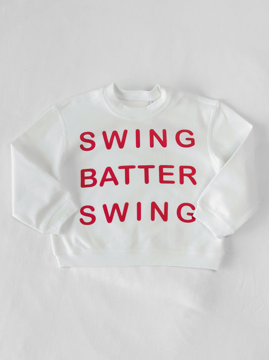 Warm Knit Sweatshirt - Swing Batter Swing