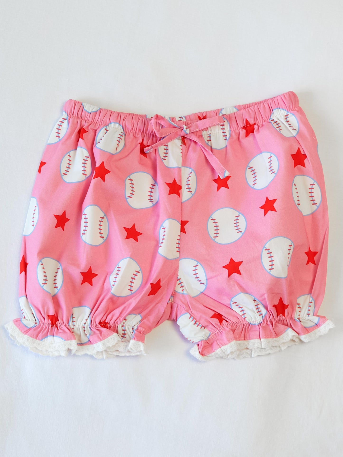 Audrey Smocked Dress - Allstar Baseball Pink