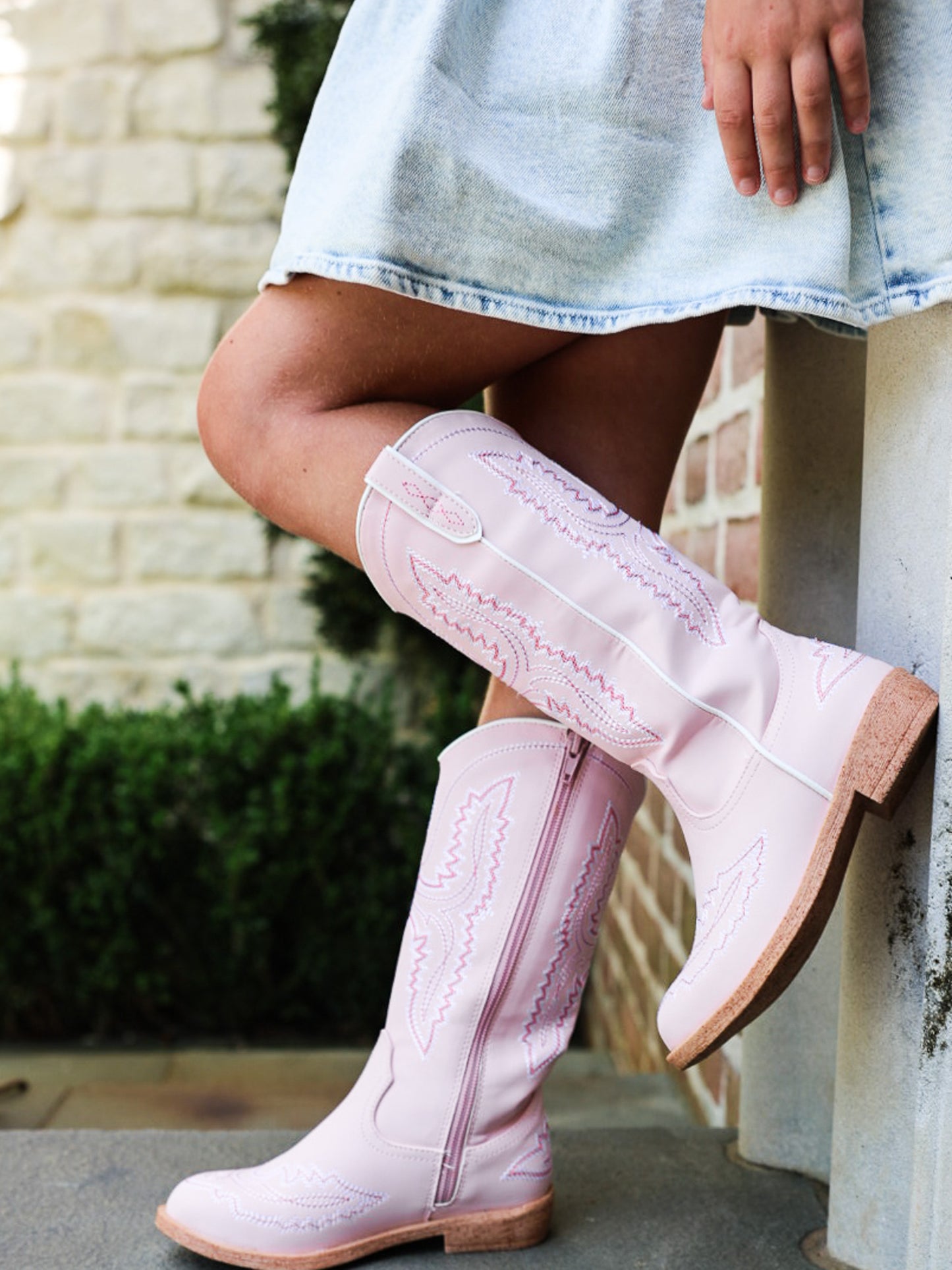 Tall Cowgirl Boots - Giddy Up Pink