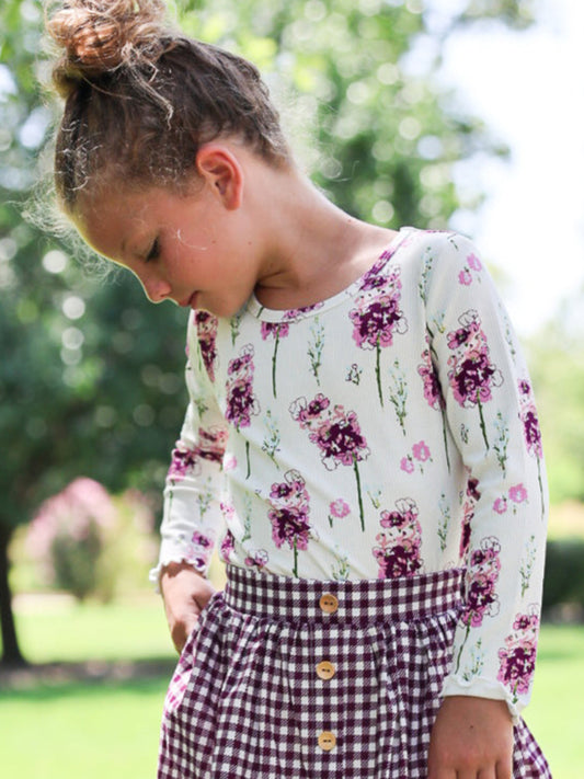 Frilled Sleeve Shirt - Sweetly Autumn