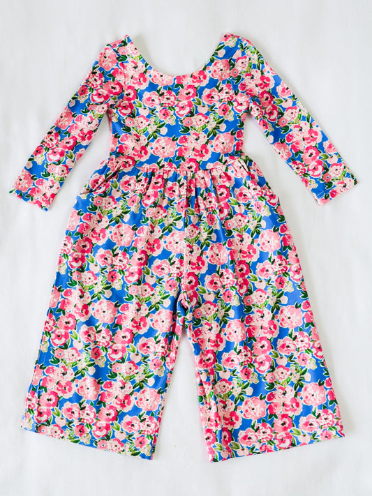 Leggy Romper - Joyful Poppies