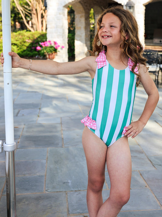 Melanie One Piece - Marine Stripe