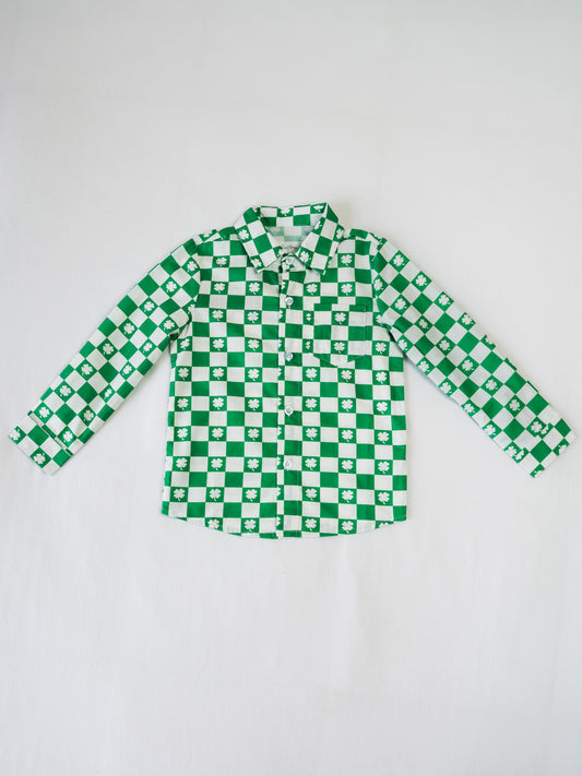 Button Up Shirt - Shamrock Check