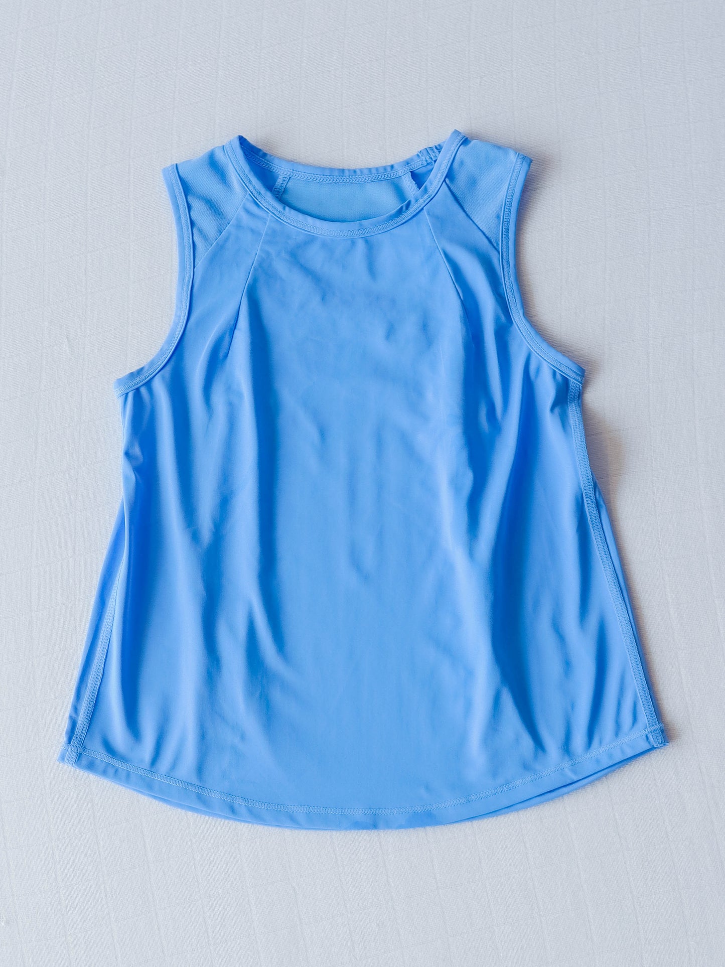 Pleated Tank Top - Blue