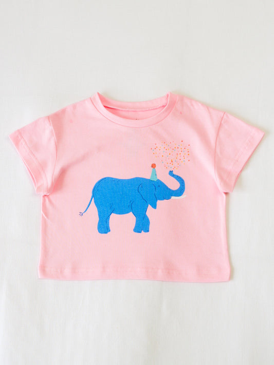 Graphic Tee - Confetti Poppin' Elephant
