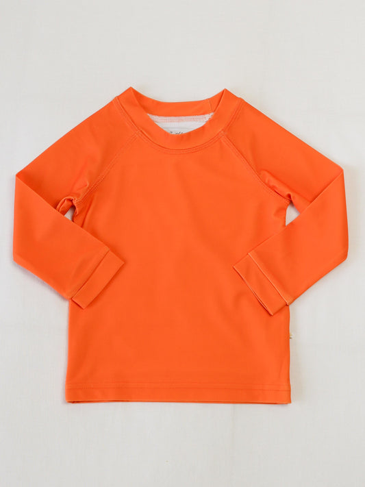Boy's Rash Guard - Orange Crush