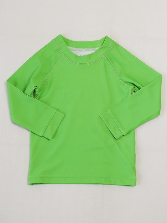 Boy's Rash Guard - Bright Green