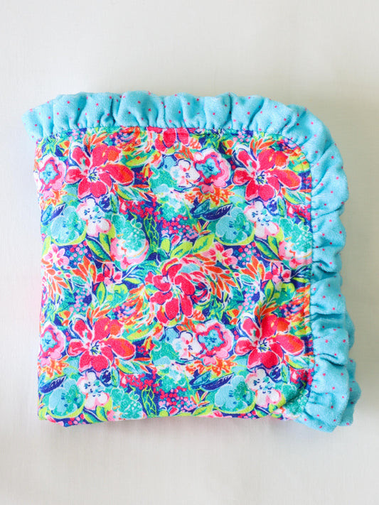 Ruffled Towel - Hawaiian Blooms