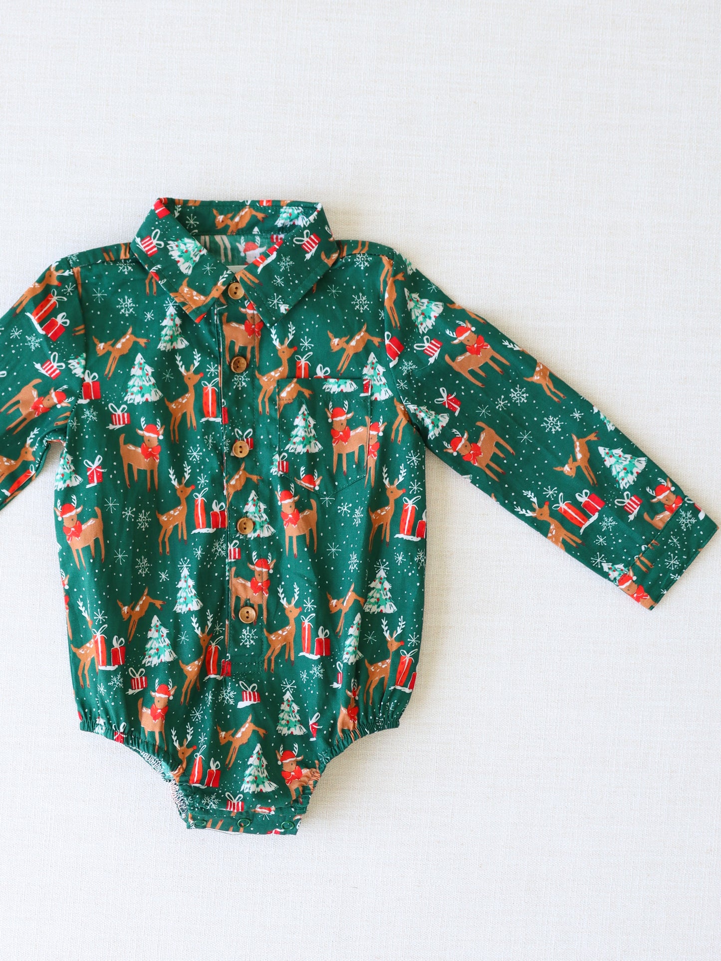 Boy's Button Up Shirt - Mystic Forest