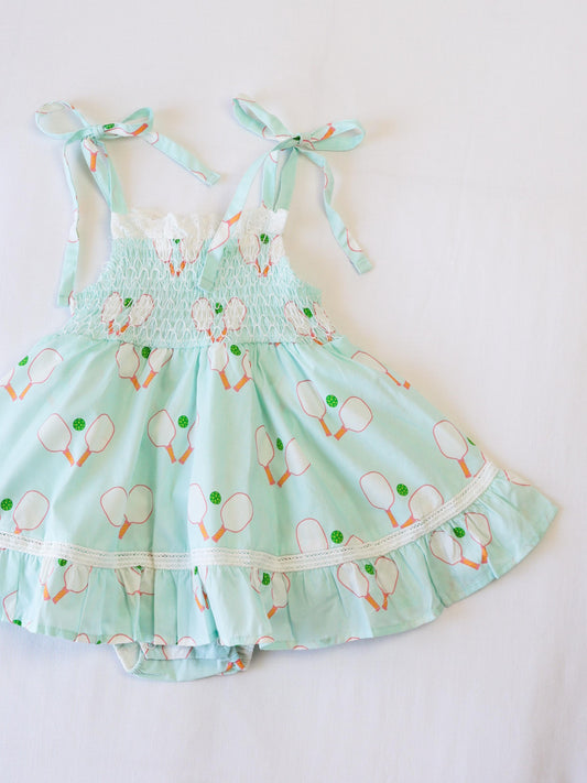 Audrey Smocked Dress - Pickleball