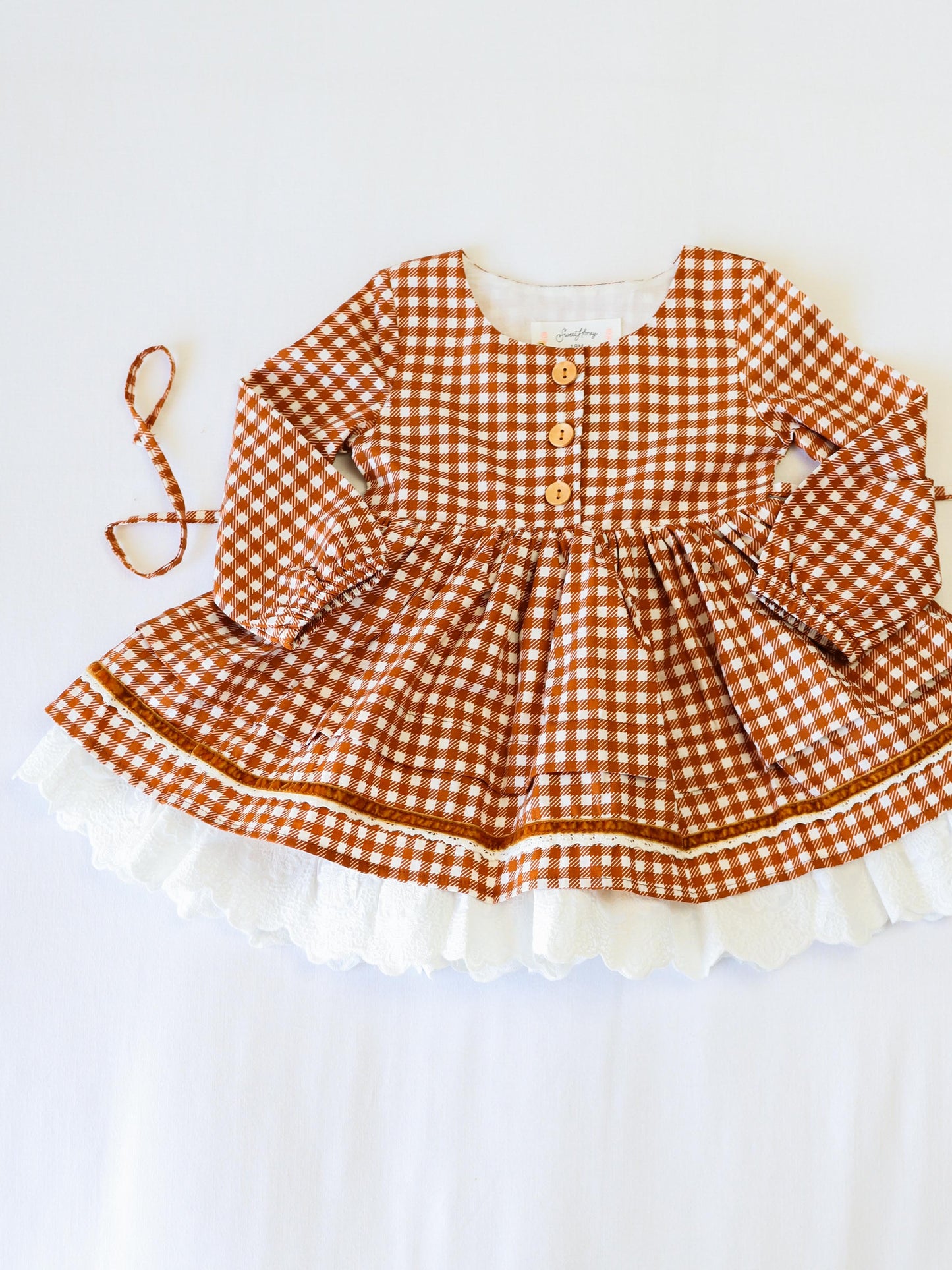 Margo Dress - Pumpkin Spice Check