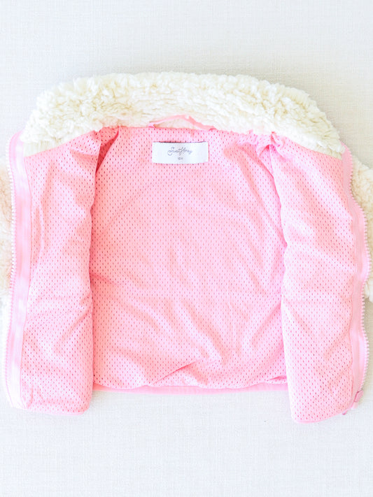 Sherpa Full Zip Jacket - Cream