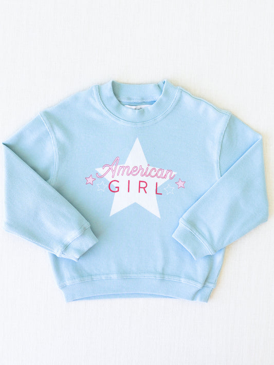 Ribbed Sweatshirt - Born in the USA