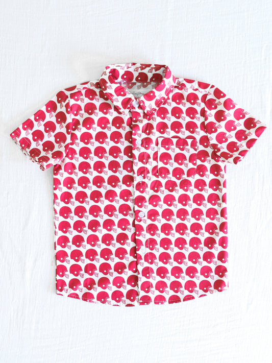 Gameday Button Up Shirt - Put Your Crimson On