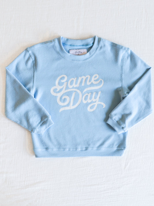 Warm Knit Sweatshirt - Game Day Blue