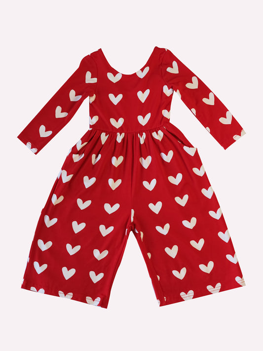 Leggy Romper - Heartbreaker in Red