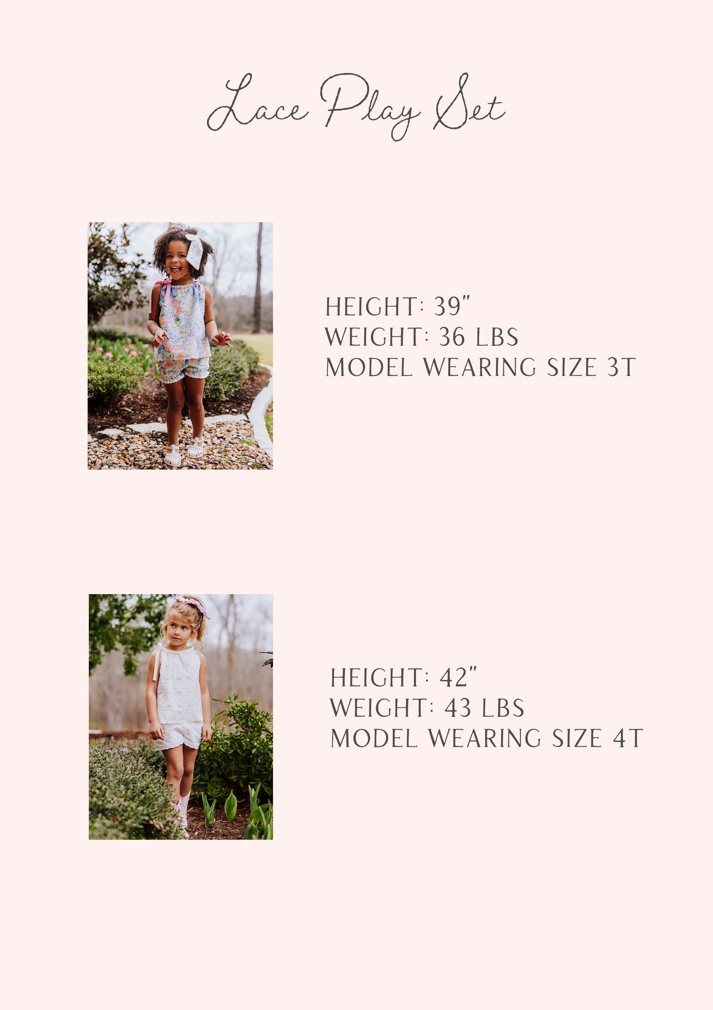 Lace Play Set - Daisies and Blooms
