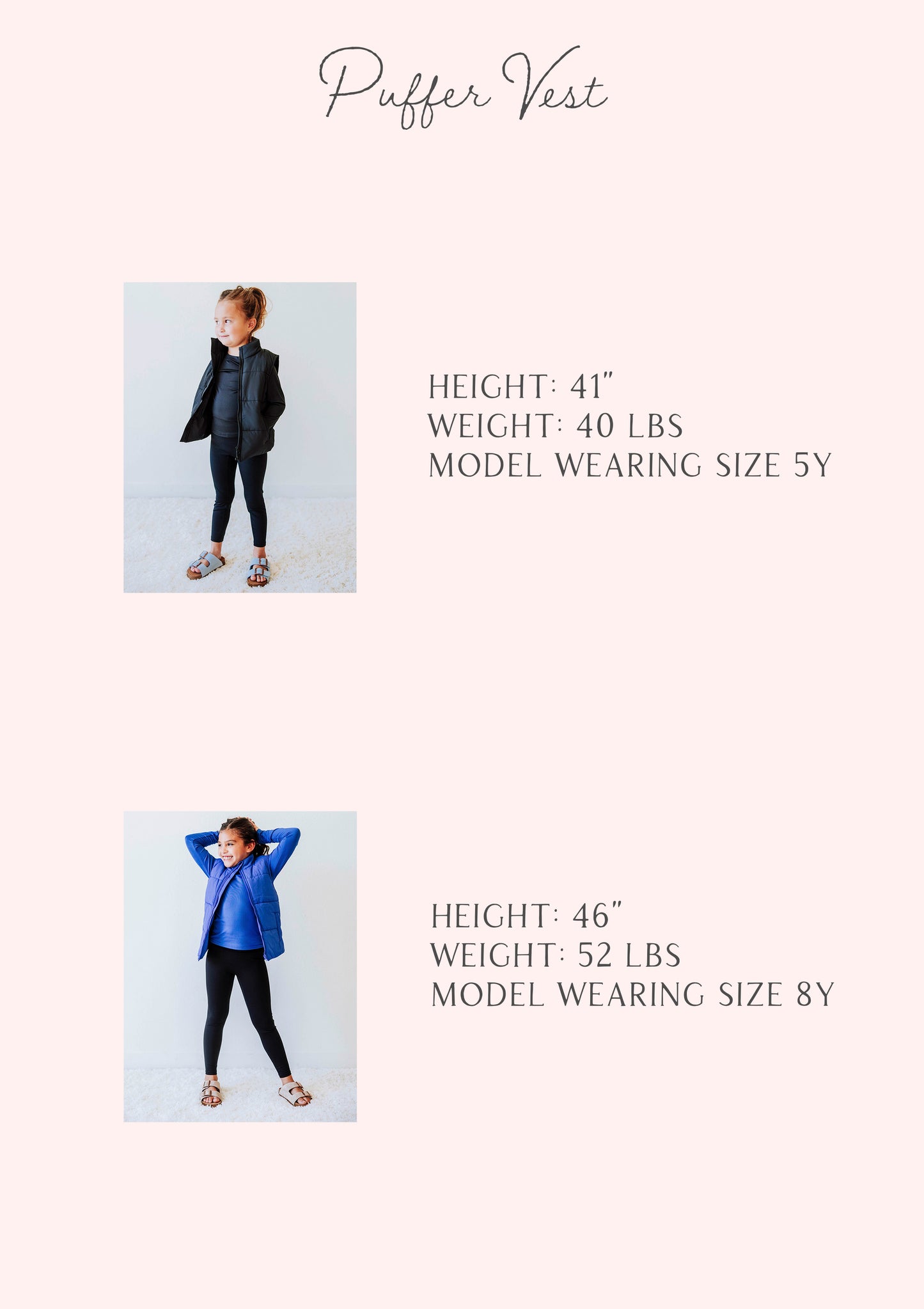 Puffer Vest - Soft Pink